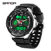 Student Fashion Sports Electronic Watch Tpu Strap Abs Case Acrylic Mirror Round Dial Waterproof