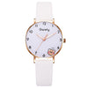 Student Female Watch Alloy Case Canvas Strap Round Dial Leisure Style