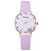 Student Female Watch Alloy Case Canvas Strap Round Dial Leisure Style