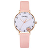 Student Female Watch Alloy Case Canvas Strap Round Dial Leisure Style