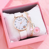 Student Female Watch Alloy Case Canvas Strap Round Dial Leisure Style