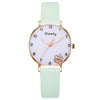 Student Female Watch Alloy Case Canvas Strap Round Dial Leisure Style