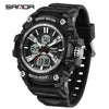 Student Sports Watch Tpu Strap Abs Case Acrylic Mirror Waterproof Luminous Highend Style