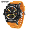 Student Sports Watch Tpu Strap Abs Case Acrylic Mirror Waterproof Luminous Highend Style