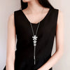 Style New Fashion Necklace Women's Flower Sweater Chain Clothes Accessories Decorations Allmatch Long Tassel