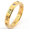Style Roman Numeral Diamond Ring Couple Ring  Source Good Goods