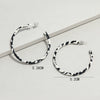 Stylish Black And White Striped Leather C Shaped Earrings Simple Creative Electroplated Statement Earrings