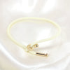 Stylish Geometric Braided Copper Couple Bracelet With Adjustable Open Cuff Design In Multicolor