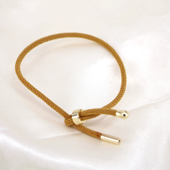 Stylish Geometric Braided Copper Couple Bracelet With Adjustable Open Cuff Design In Multicolor