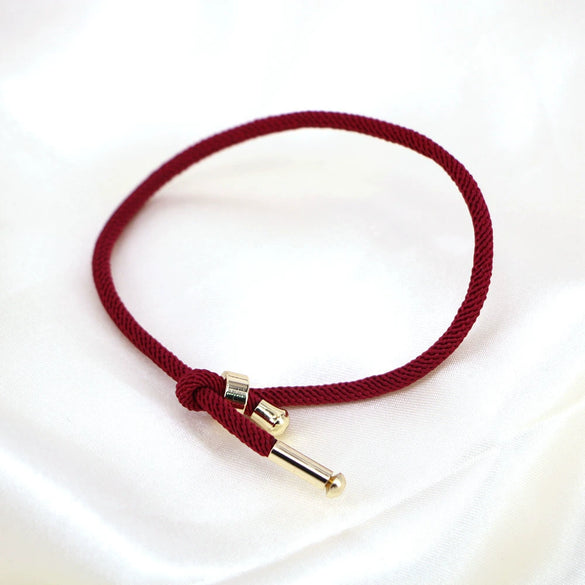 Stylish Geometric Braided Copper Couple Bracelet With Adjustable Open Cuff Design In Multicolor