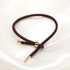 Stylish Geometric Braided Copper Couple Bracelet With Adjustable Open Cuff Design In Multicolor