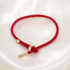 Stylish Geometric Braided Copper Couple Bracelet With Adjustable Open Cuff Design In Multicolor