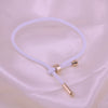 Stylish Geometric Braided Copper Couple Bracelet With Adjustable Open Cuff Design In Multicolor