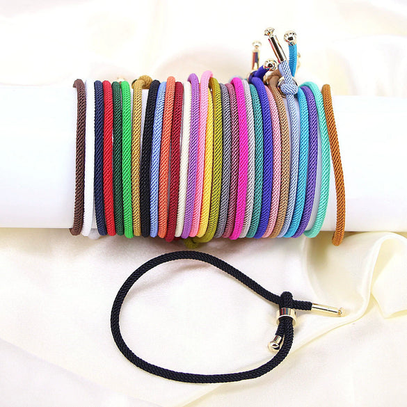 Stylish Geometric Braided Copper Couple Bracelet With Adjustable Open Cuff Design In Multicolor