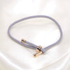 Stylish Geometric Braided Copper Couple Bracelet With Adjustable Open Cuff Design In Multicolor