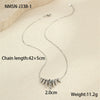Stylish Geometric Bullet Stainless Steel Necklace With Electroplating For Women