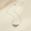 Stylish Geometric Bullet Stainless Steel Necklace With Electroplating For Women