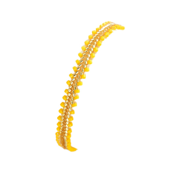 Stylish Simple Glass Glazed Geometric Doll Cartoon Characters Purely Handmade Miyuki Beads Stainless Steel Bracelet For Women And Unisex