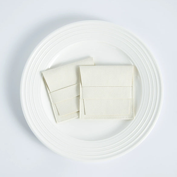 Suede Microfiber Flannel Jewelry And Card Storage Bag