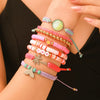 Summer Beach Bracelet Soft Clay Handmade Geometric Design