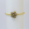 Summer Beach Style Ceramic Glazed Copper Bead Bracelet With Starfish And Animal Zodiac Pattern Electroplated