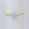 Summer Beach Style Ceramic Glazed Copper Bead Bracelet With Starfish And Animal Zodiac Pattern Electroplated