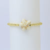 Summer Beach Style Ceramic Glazed Copper Bead Bracelet With Starfish And Animal Zodiac Pattern Electroplated