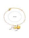 Summer Beach Wind Stainless Steel Starfish Pendant Necklace With Cross Chain Electroplating Treatment