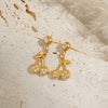 Summer Casual Diamond Cherry Earrings Stainless Steel Accessories Jewelry With Electroplating For Women