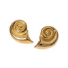 Summer Conch Stainless Steel Gold Plated Earrings For Women With Animal Zodiac Pattern