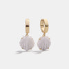 Summer Earrings Stainless Steel Shell Marine Style Electroplating For Women