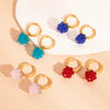 Summer Grape Earrings Stainless Steel Fresh Cute Design Pvd Furnace Vacuum Real Gold Plated Fruit Shape Jewelry For Women