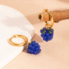Summer Grape Earrings Stainless Steel Fresh Cute Design Pvd Furnace Vacuum Real Gold Plated Fruit Shape Jewelry For Women