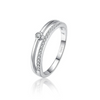 Summer New Simple Women's S925 Sterling Silver Ring With Hierarchical Design And Geometric Pattern Seiko Crafted