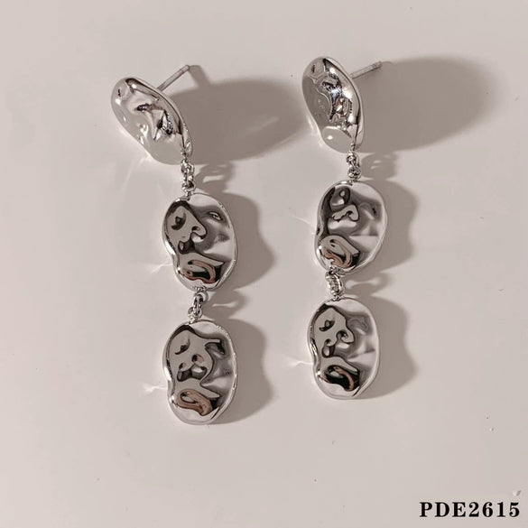 Summer New Stainless Steel Stitching Design Geometric Earrings With Electroplating For Women Wholesale