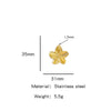 Summer New Sunflower Pendant Stainless Steel Electroplated Jewelry Accessories