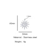Summer New Sunflower Pendant Stainless Steel Electroplated Jewelry Accessories