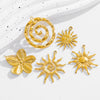 Summer New Sunflower Pendant Stainless Steel Electroplated Jewelry Accessories