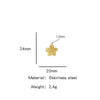 Summer New Sunflower Pendant Stainless Steel Electroplated Jewelry Accessories