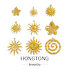 Summer New Sunflower Pendant Stainless Steel Electroplated Jewelry Accessories