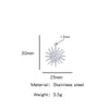Summer New Sunflower Pendant Stainless Steel Electroplated Jewelry Accessories