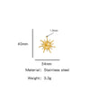 Summer New Sunflower Pendant Stainless Steel Electroplated Jewelry Accessories