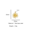 Summer New Sunflower Pendant Stainless Steel Electroplated Jewelry Accessories