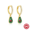 Summer New Women's Girl Style Oil Drop Bowknot S925 Sterling Silver Earrings With Geometric Pattern And Inlaid Zircon