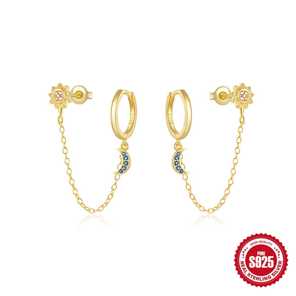 Summer New Women's Girl Style Oil Drop Bowknot S925 Sterling Silver Earrings With Geometric Pattern And Inlaid Zircon