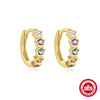 Summer New Women's Girl Style Oil Drop Bowknot S925 Sterling Silver Earrings With Geometric Pattern And Inlaid Zircon