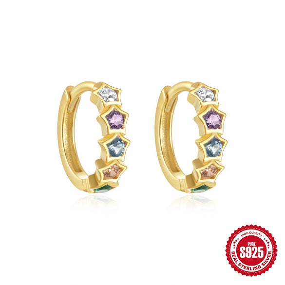 Summer New Women's Girl Style Oil Drop Bowknot S925 Sterling Silver Earrings With Geometric Pattern And Inlaid Zircon