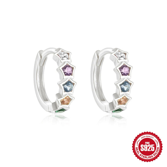 Summer New Women's Girl Style Oil Drop Bowknot S925 Sterling Silver Earrings With Geometric Pattern And Inlaid Zircon
