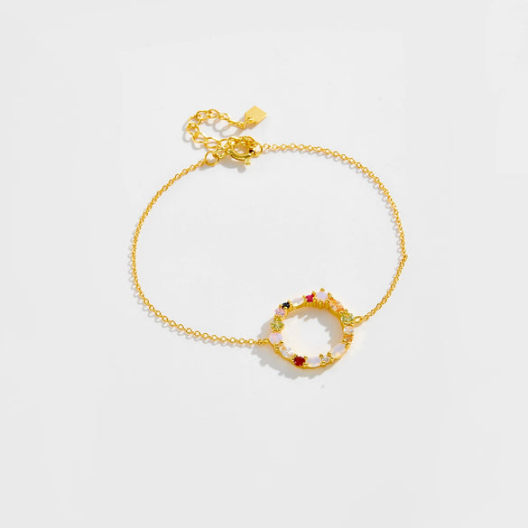 Summer New Women's S925 Silver Bracelet With Geometric Design And Platinum Or 18K Gold Electroplating