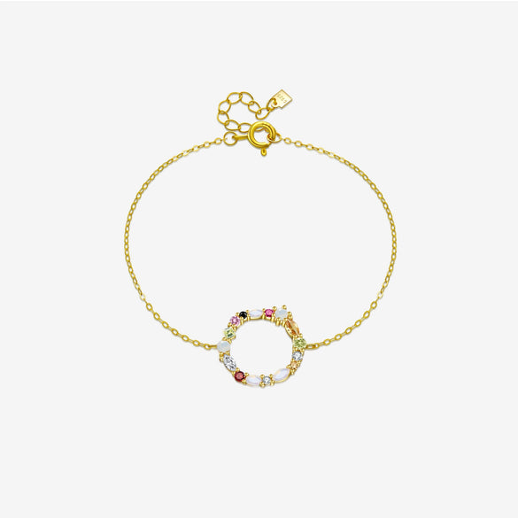 Summer New Women's S925 Silver Bracelet With Geometric Design And Platinum Or 18K Gold Electroplating